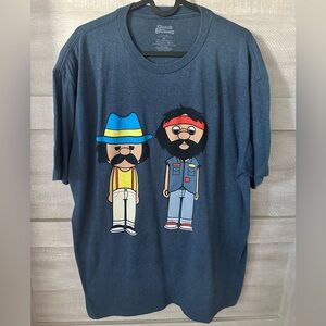 Cheech & Chong Cartoon Vintage T-shirt - XL
